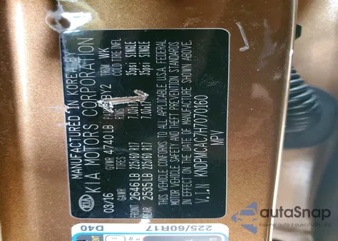 2017 Kia Sportage Lx from USA, damaged, VIN KNDPMCAC7H7070160